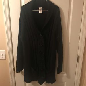 Just My Size button-up cardigan with pockets